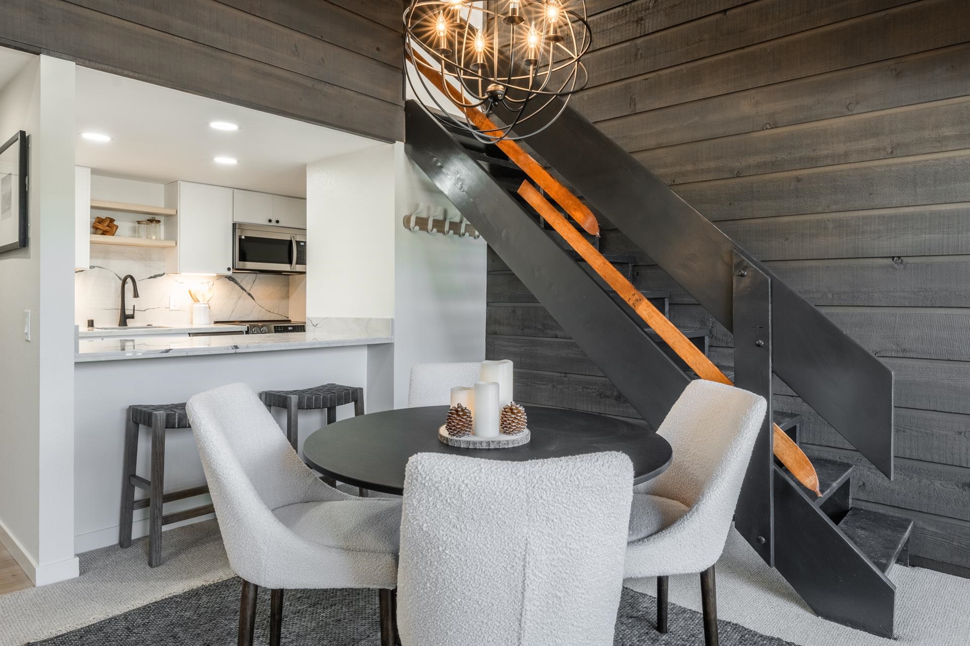 2289 Sierra Nevada Road, Unit F15 Mammoth Lakes, CA 93546 - Photo 23 of 44 a dining room with furniture and window