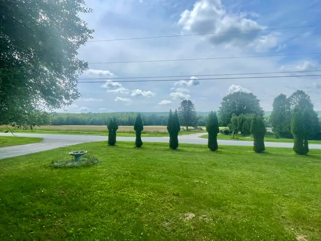 a view of a golf course
