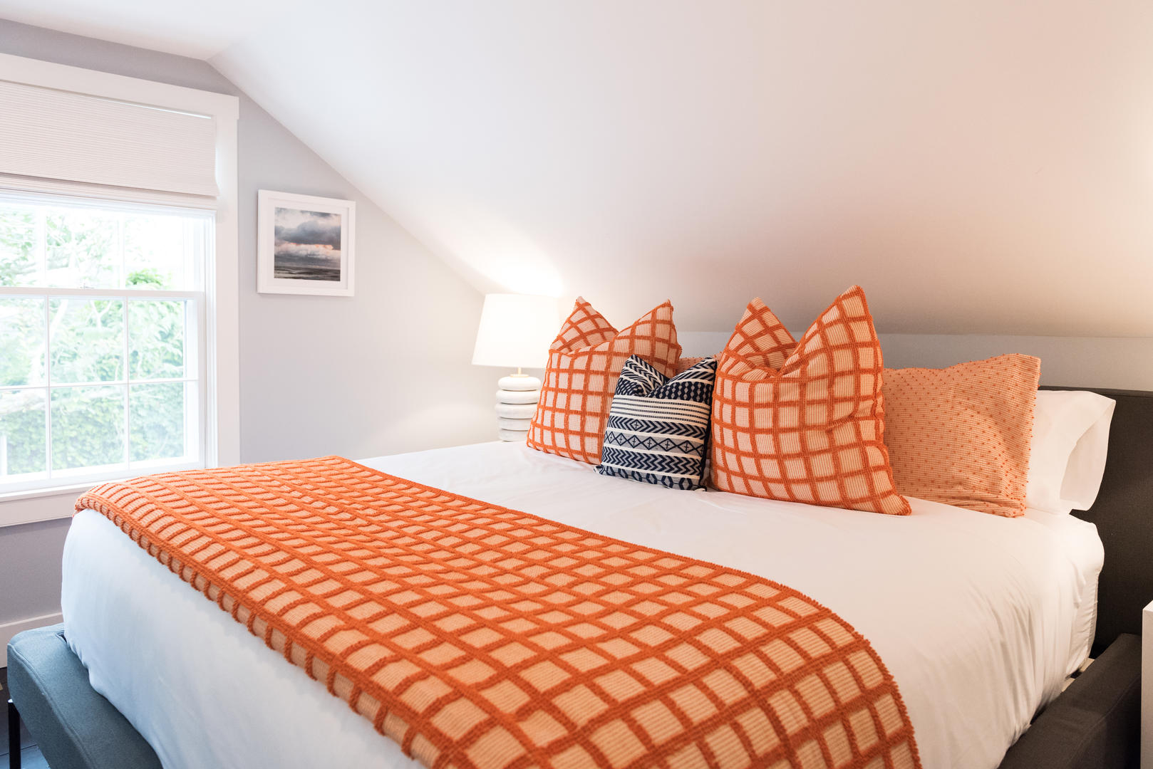 59 Orange Street Nantucket, MA 02554 - Photo 21 of 42 a bedroom with a bed and a window