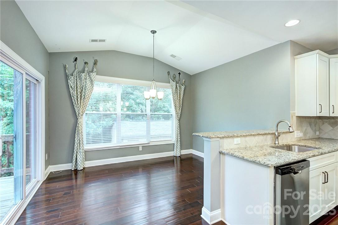 160 Kentmere Lane Clover, SC 29710 - Photo 8 of 37 a view of a kitchen cabinets a sink and wooden floor