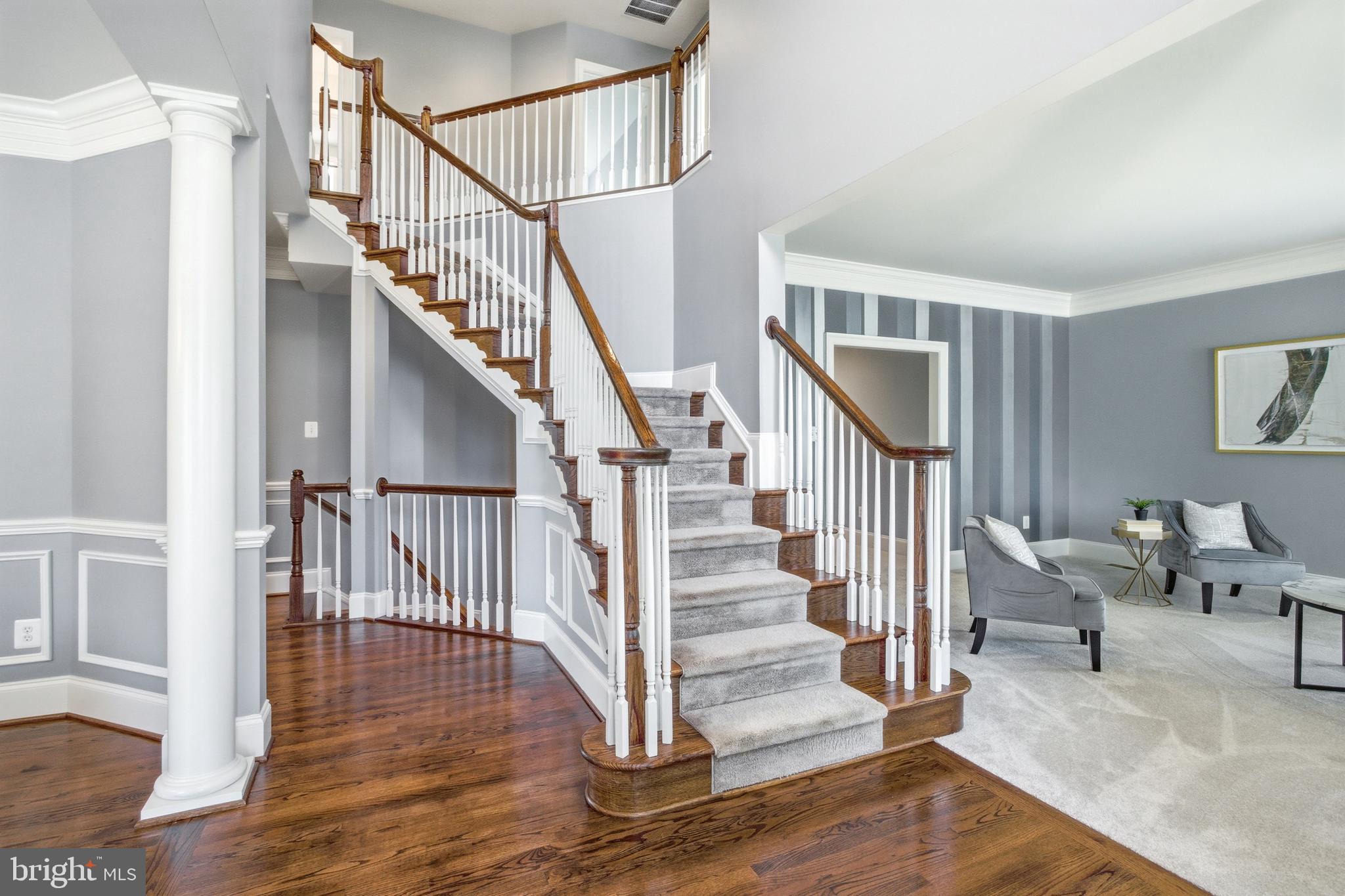 18475 Kerill Road Triangle, VA 22172 - Photo 66 of 99 a view of entryway and hall with wooden floor