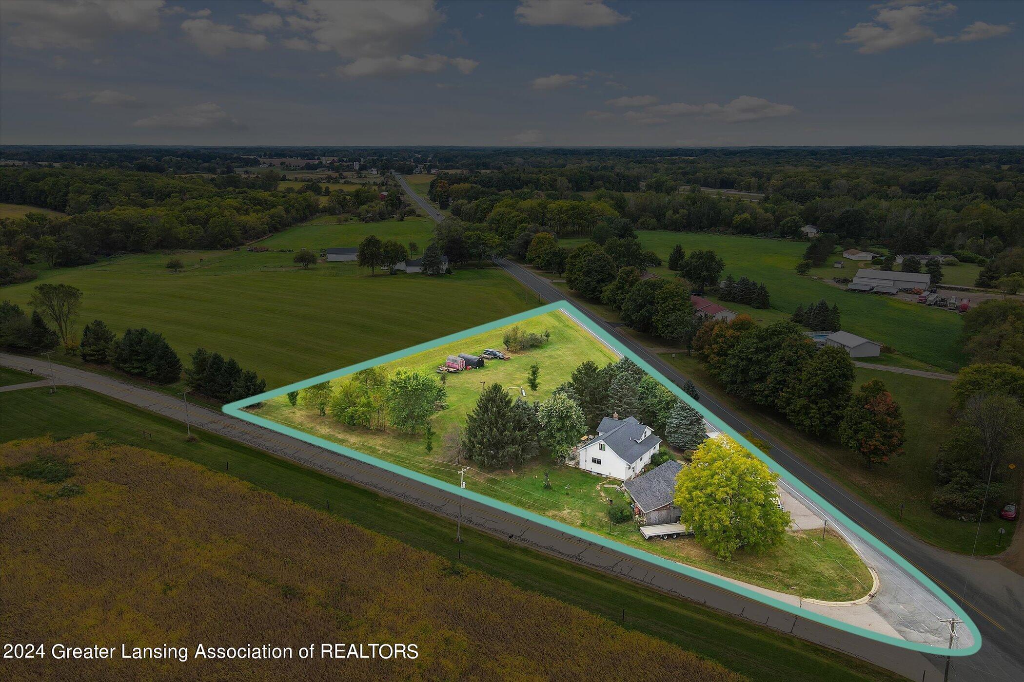 5019 Marshall Road Olivet, MI 49076 - Photo 55 of 58 Aerial Lot Lines Approx