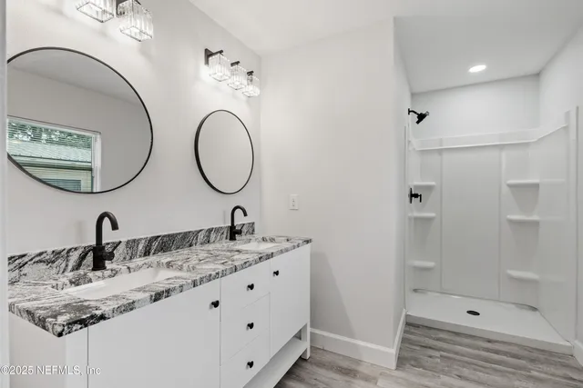 a house with garden area