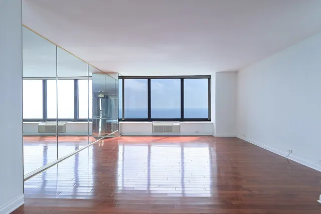 a view of an empty room