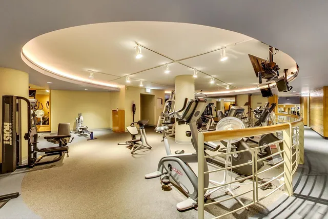 an empty room with painted walls