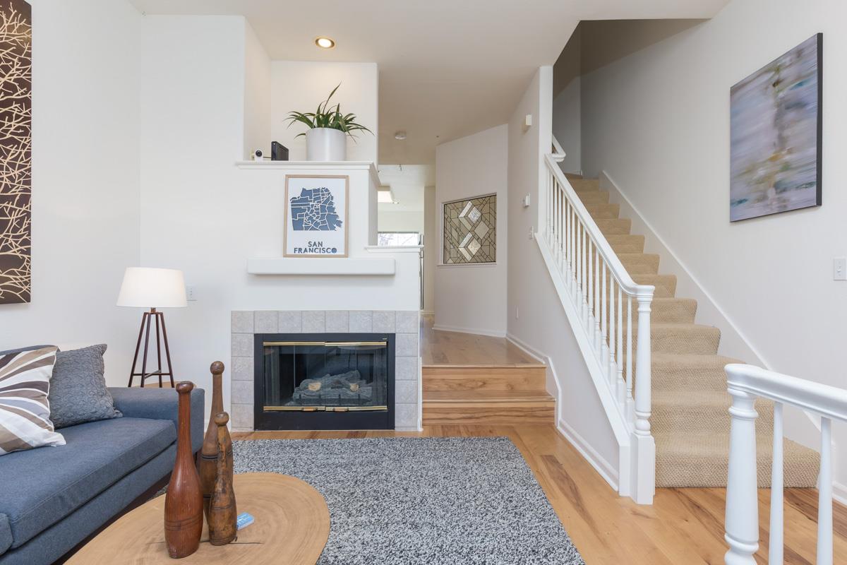 119 Pacchetti Way Mountain View, CA 94040 - Photo 3 of 23 a living room with furniture and a fireplace