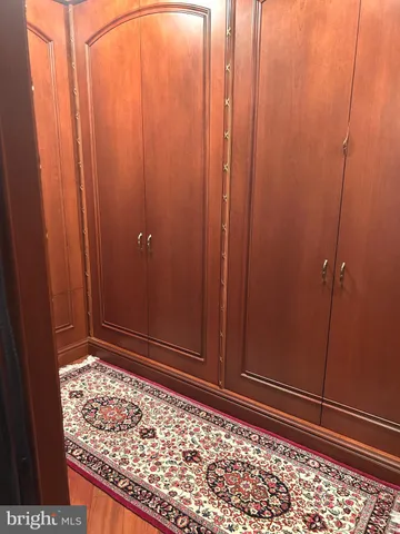 a view of wooden door