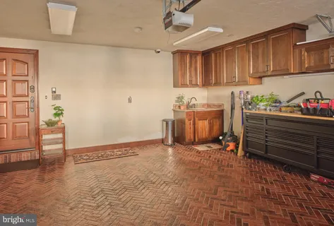 a front view of a building with windows