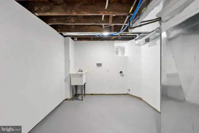 a view of storage and utility room