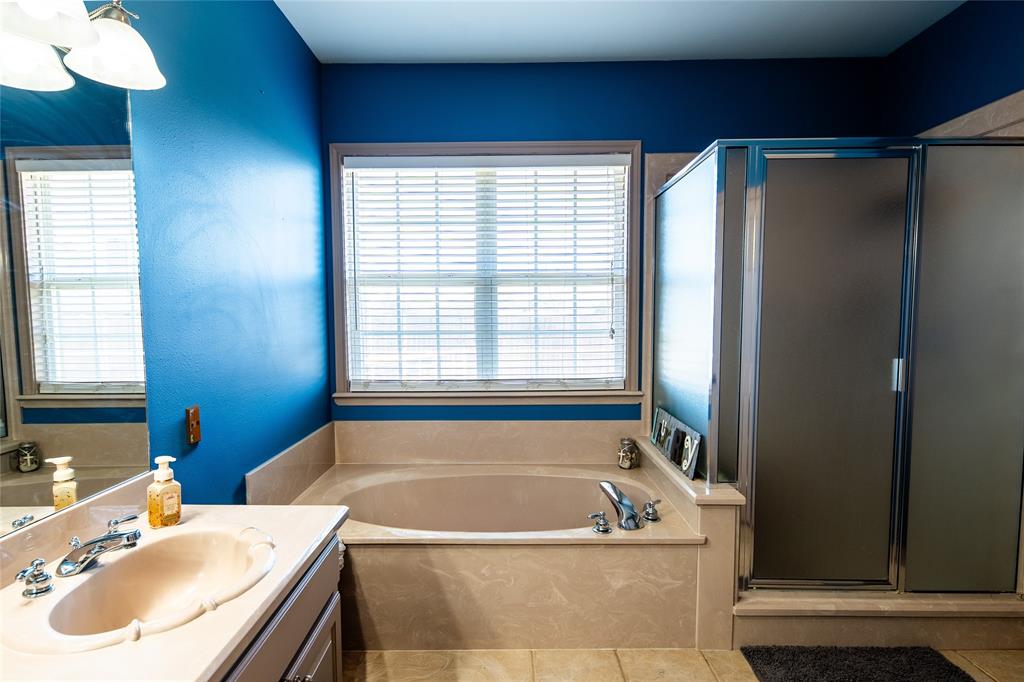 2211 Mc Alpin Road Midlothian, TX 76065 - Photo 14 of 37 a bathroom with a tub a sink and a window