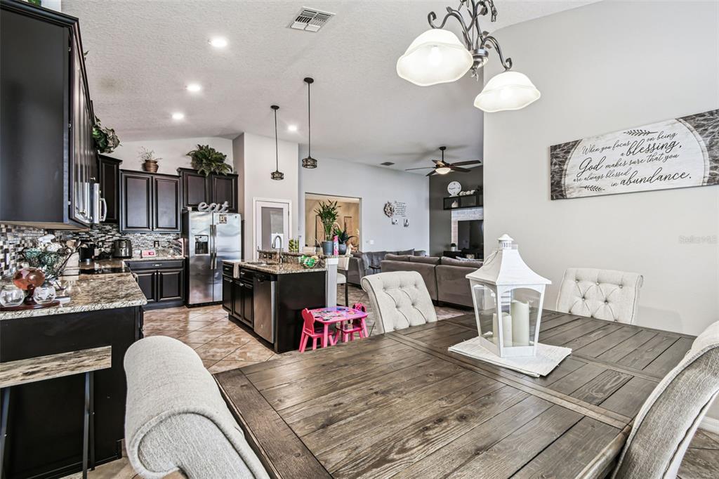 13807 Felix Will Road Riverview, FL 33579 - Photo 55 of 91 a living room with lots of furniture and kitchen view