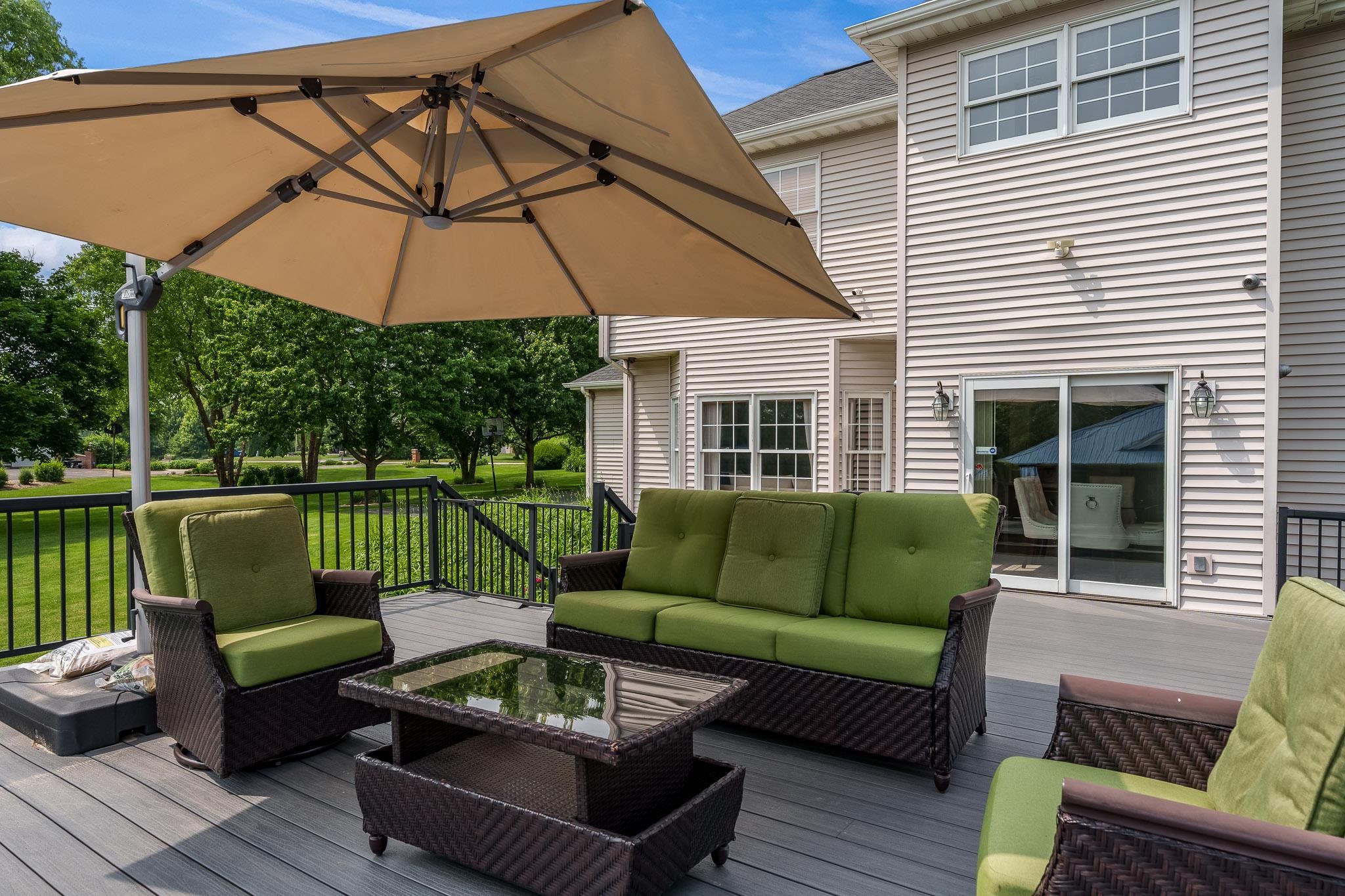 9311 Ridgeview Road Belvidere, IL 61008 - Photo 67 of 89 a view of a patio on the roof deck