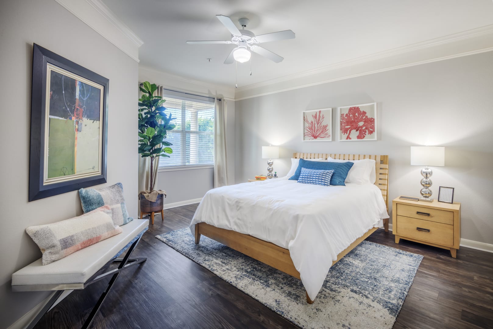 12101 Dessau Road, Unit 102 Austin, TX 78754 - Photo 3 of 20 a bedroom with a bed and a couch
