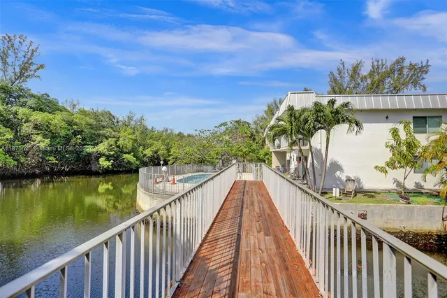 a view of a balcony with lake view