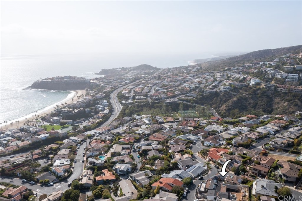 434 Emerald Bay Laguna Beach, CA 92651 - Photo 34 of 39 an aerial view of house with yard and mountain view in back