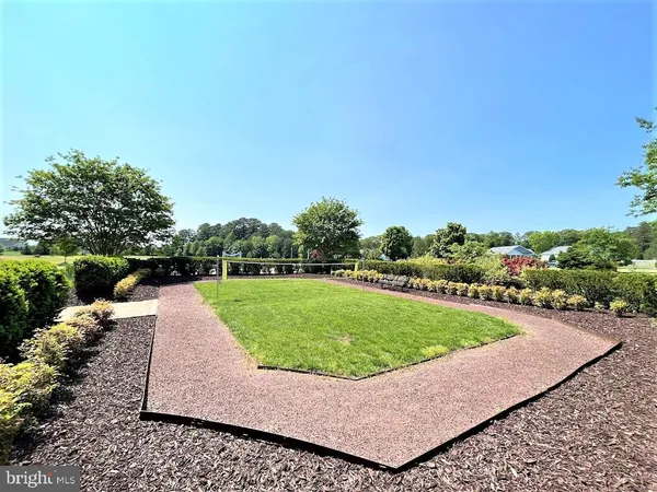 a view of a swimming pool with a yard