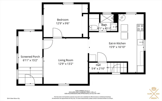 $74,000 | 524 North State Street, Gibson City, IL 60936
