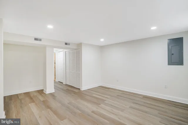 a view of an empty room