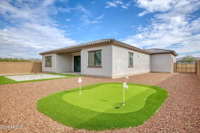a house view with a outdoor space