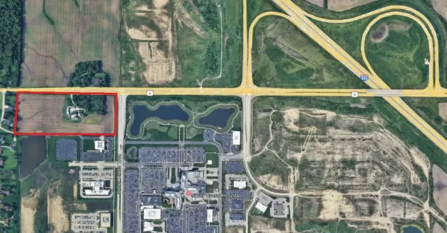 a bird view of a house