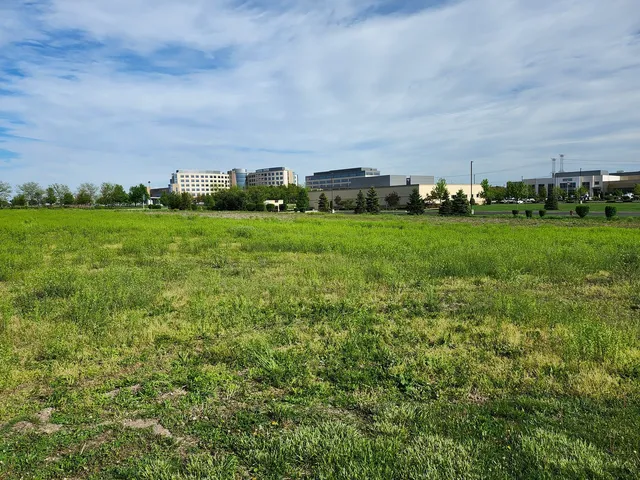 a view of a green field
