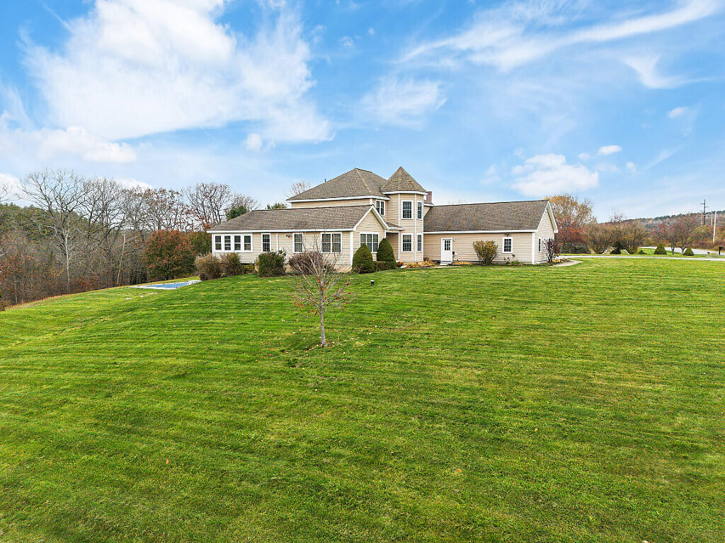 large yard with pool