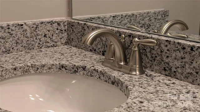 a close view of sink