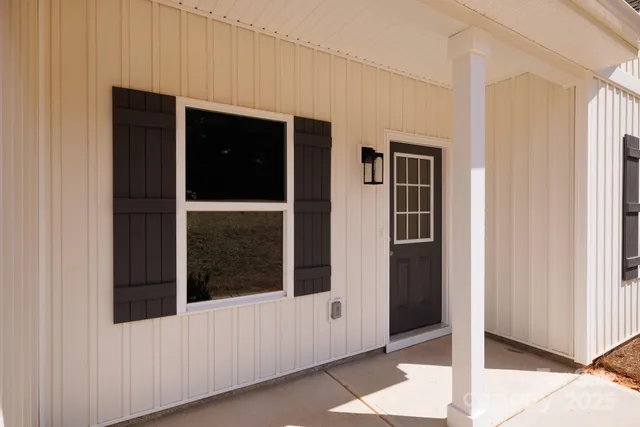 a view of a entryway of the house