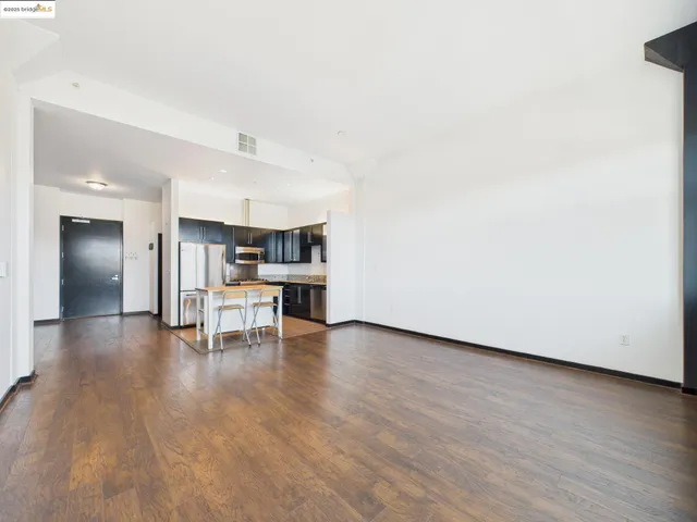 a view of work space with wooden floor