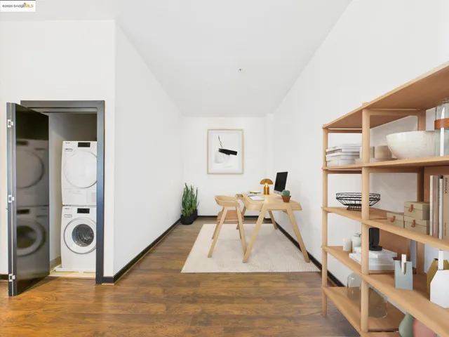 a bed room with a bed and a book shelf