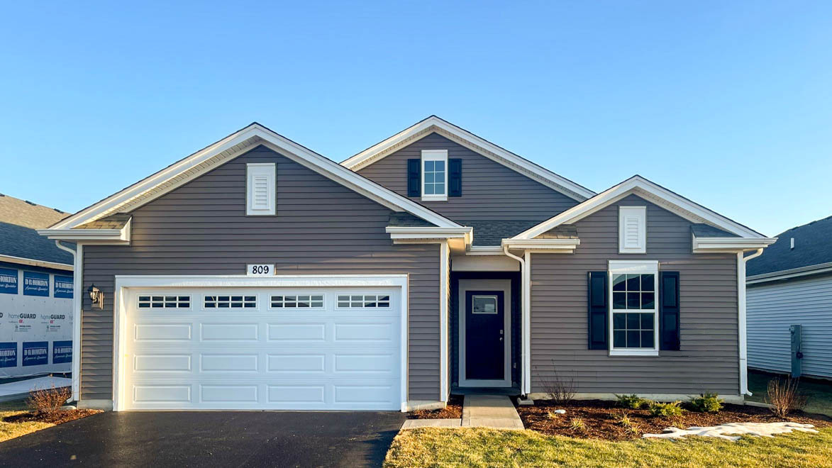 809 Mesa Lane Pingree Grove, IL 60140 - Photo 1 of 53 a front view of a house with parking space