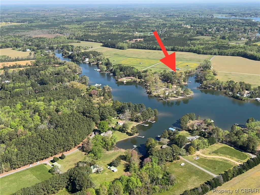 183 Farrier's Road White Stone, VA 22578 - Photo 1 of 19 Birds eye view of property with a water view