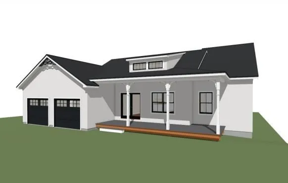 a front view of a house with yard