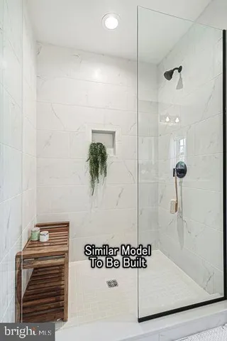 a view of a hallway with a potted plant