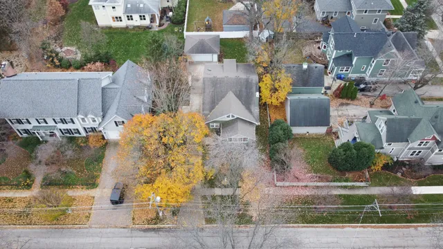 front view of a house with a garden