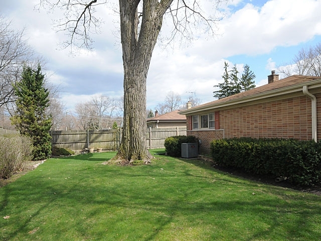 739 Juniper Road Glenview, IL 60025 - Photo 21 of 21 a view of a backyard with plants and a large tree