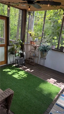 a view of a balcony