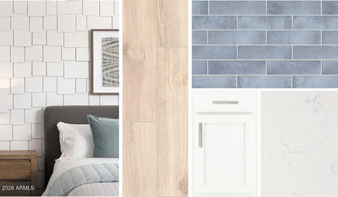 a view of a lake with a yard