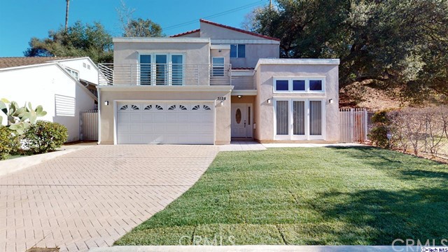 front view of house with a yard