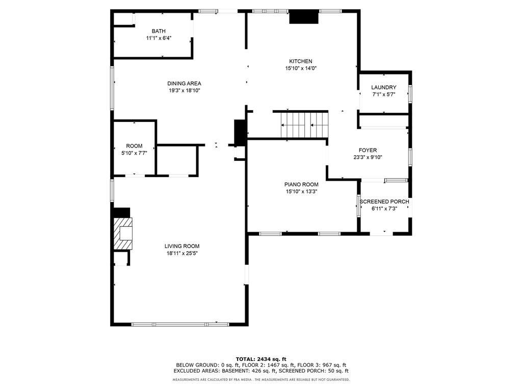 259 Service Church Road Aliquippa, PA 15001 - Photo 47 of 50 Main Level Floor Plan