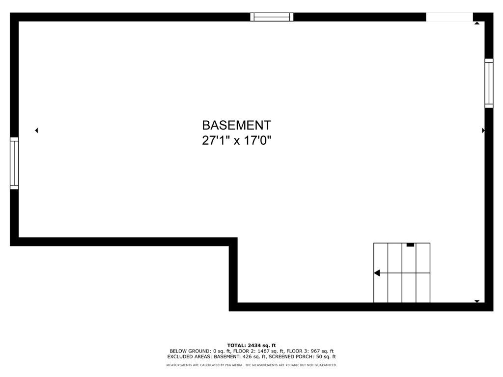 259 Service Church Road Aliquippa, PA 15001 - Photo 49 of 50 Basement Floor Plan