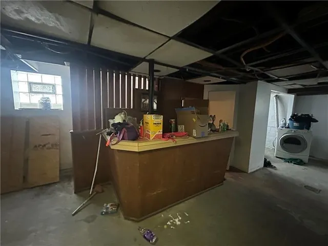 a room with storage and utility