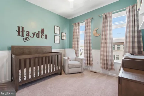 a room with furniture and a closet