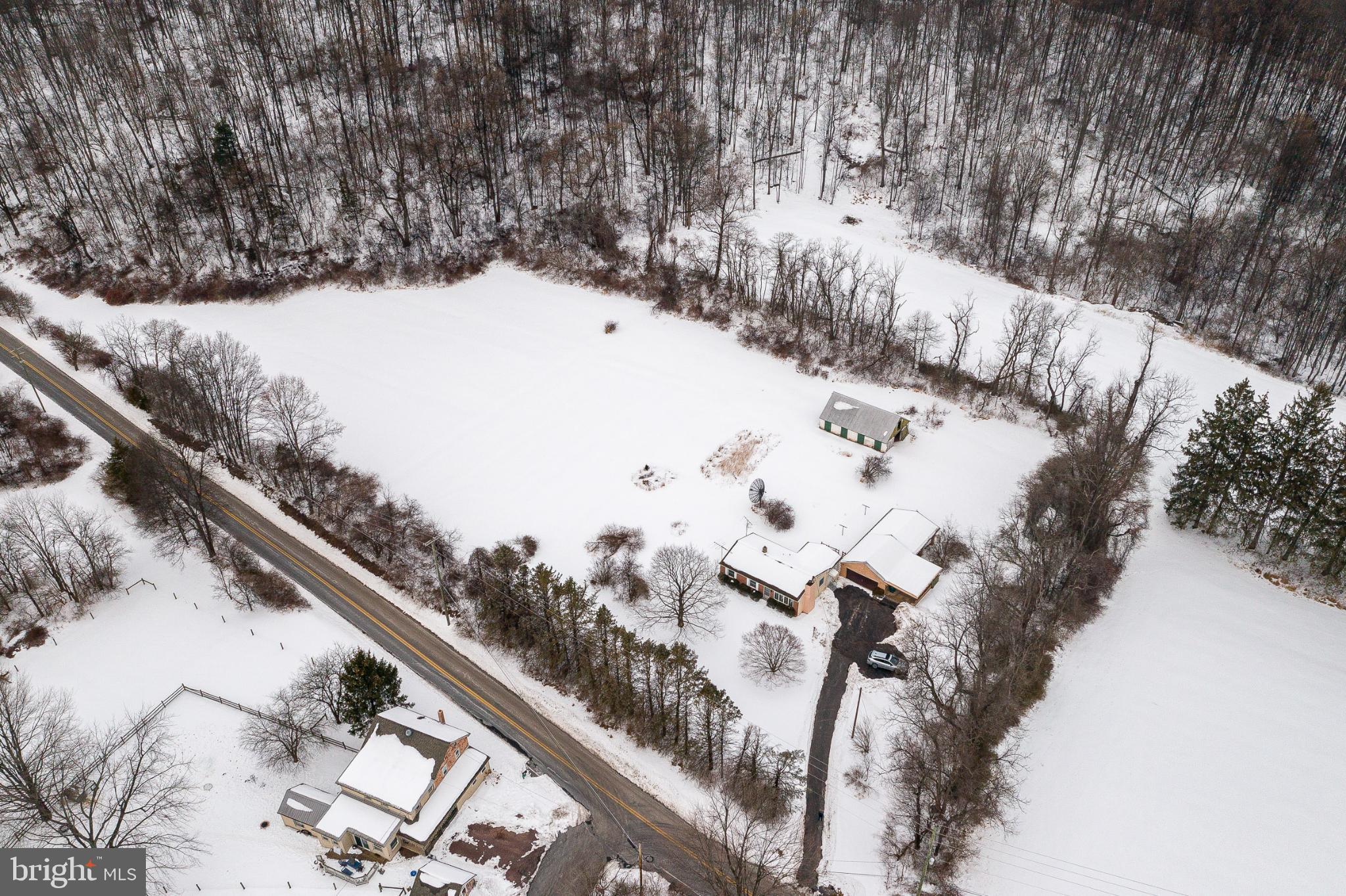 20.21 acres with a wooded backdrop