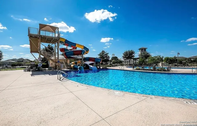 a view of a lake with houses