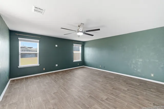 a house view with a garden space