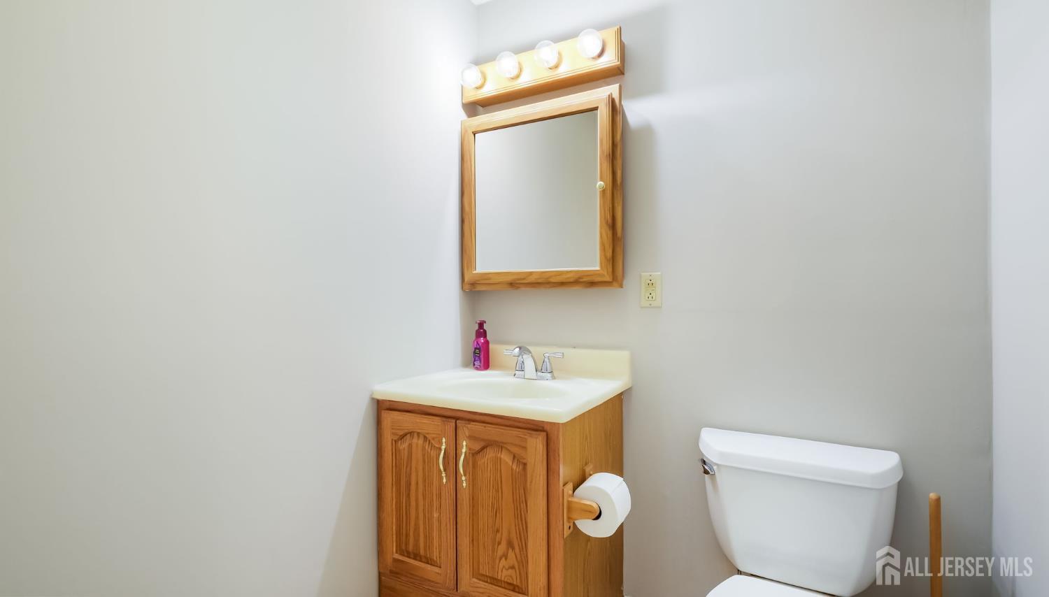 50 Sand Hills Road Kendall Park, NJ 08824 - Photo 14 of 27 a bathroom with a sink and mirror
