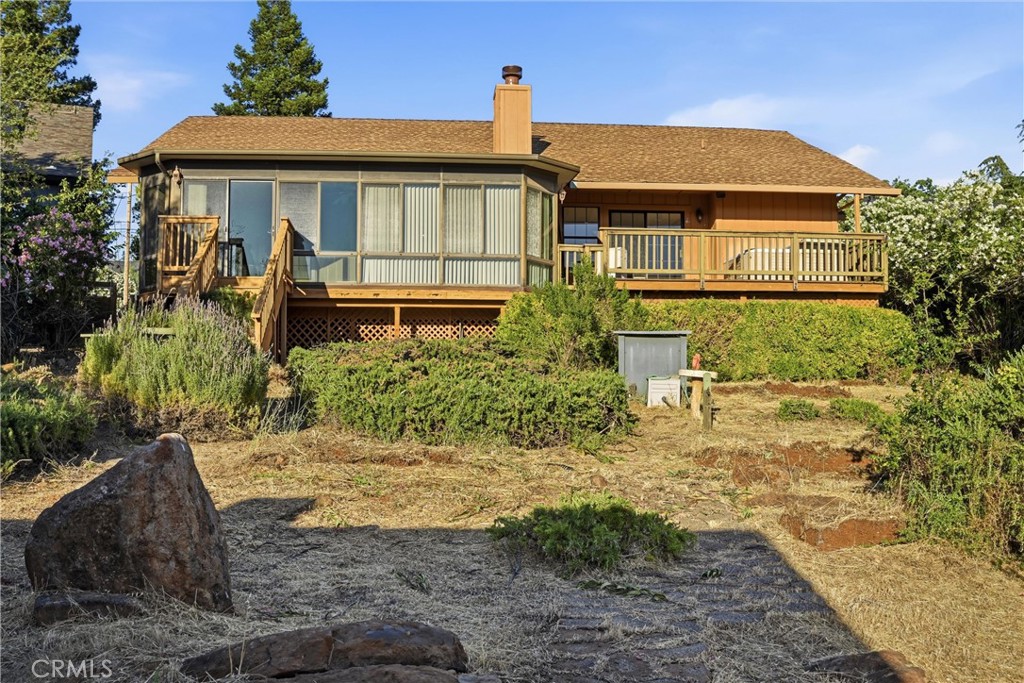 17153 Squirrel Hill Road Hidden Valley Lake, CA 95467 - Photo 27 of 34 Back deck showing sunroom