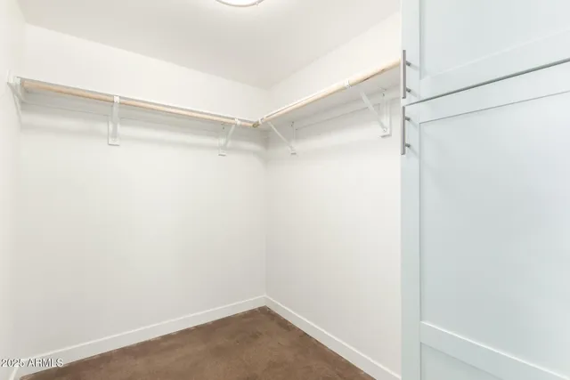 a empty walk in closet