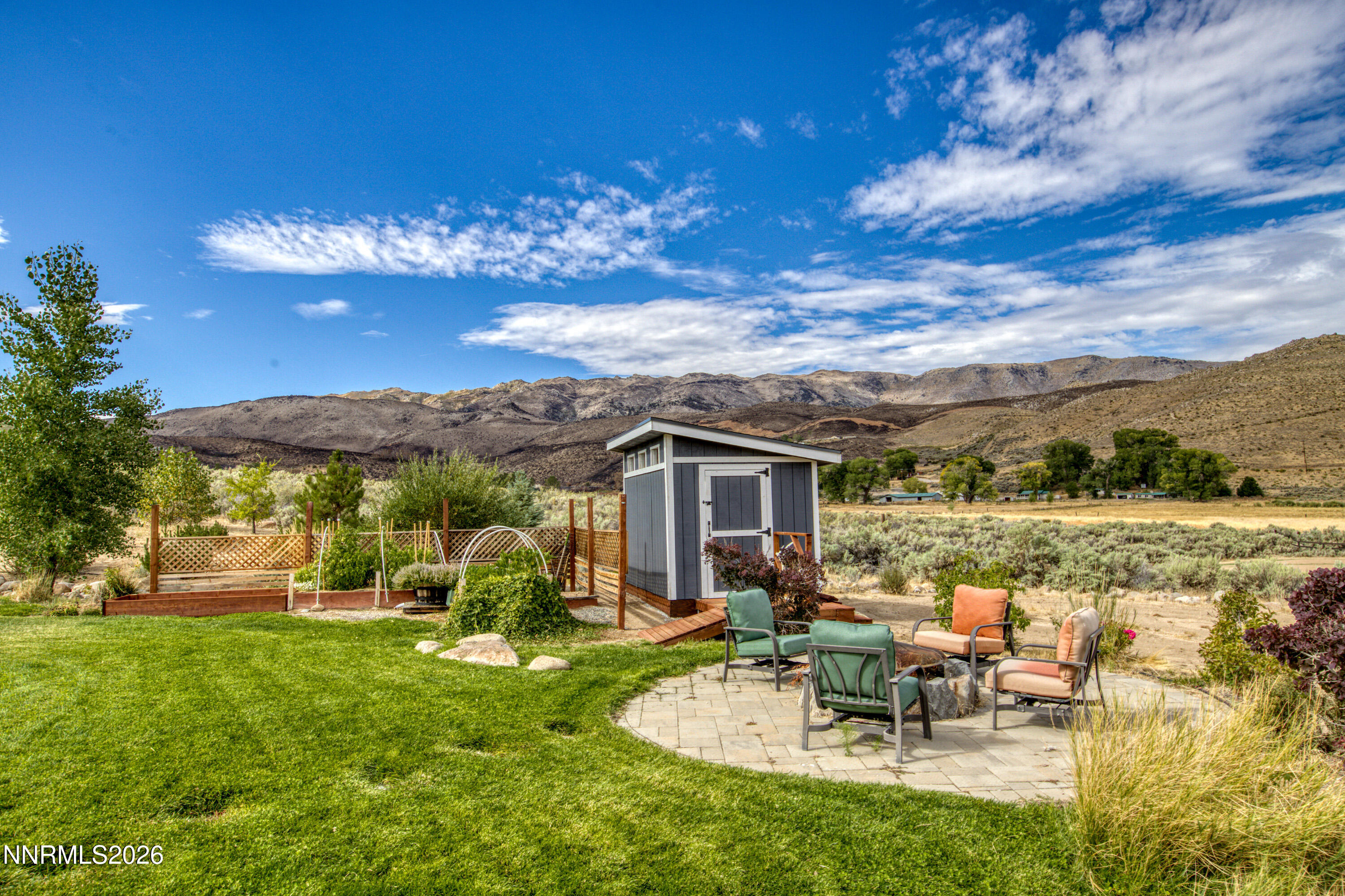 14205 Chariot Road Reno, NV 89508 - Photo 47 of 78 Garden Shed & Fire Pit